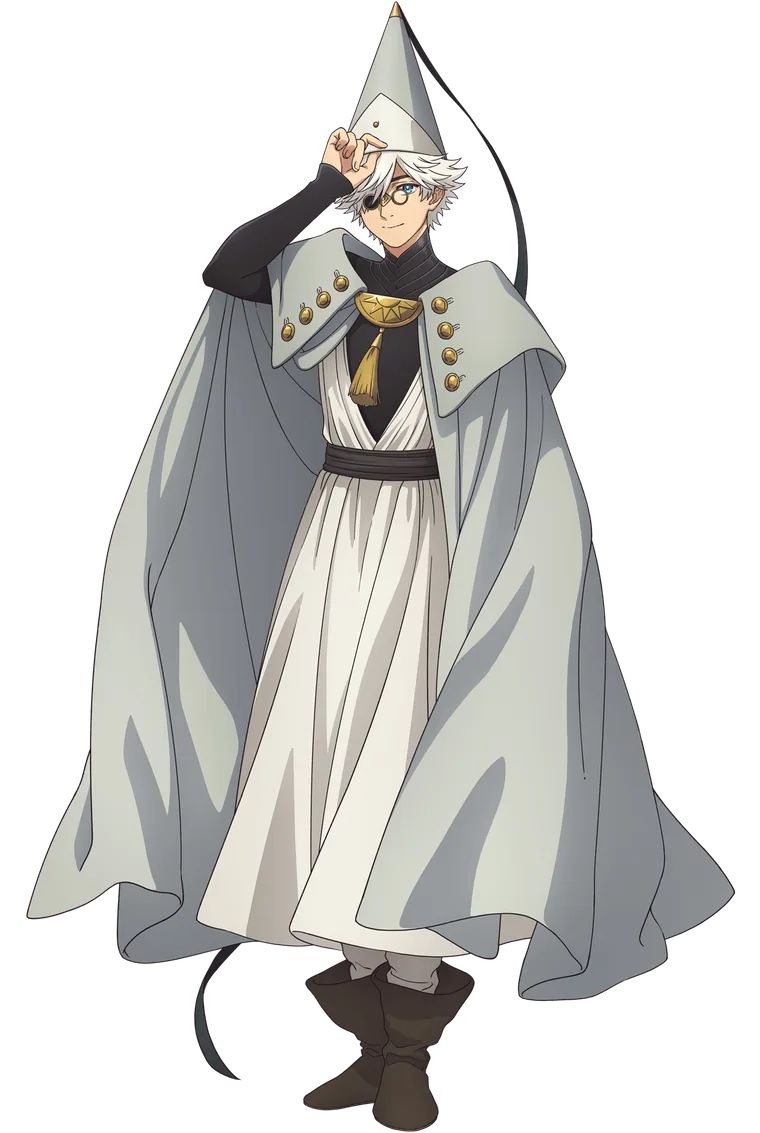 Official anime character art of Qifrey from Witch Hat Atelier
